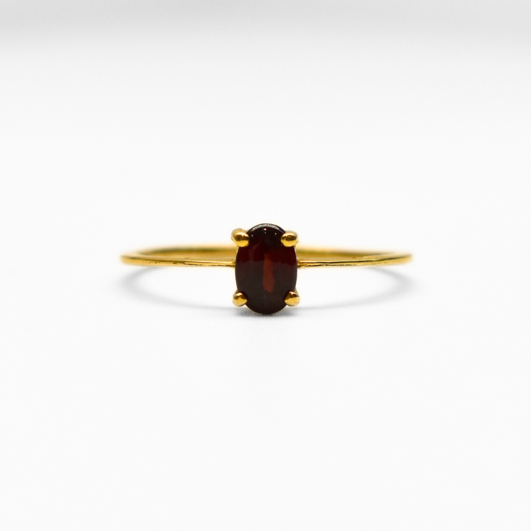 Picture of Oval Garnet ColorPop Ring